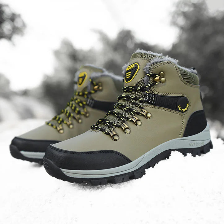 Orthopädische Herren Winter Outdoor Sports Schnürstiefel Wanderschneestiefel