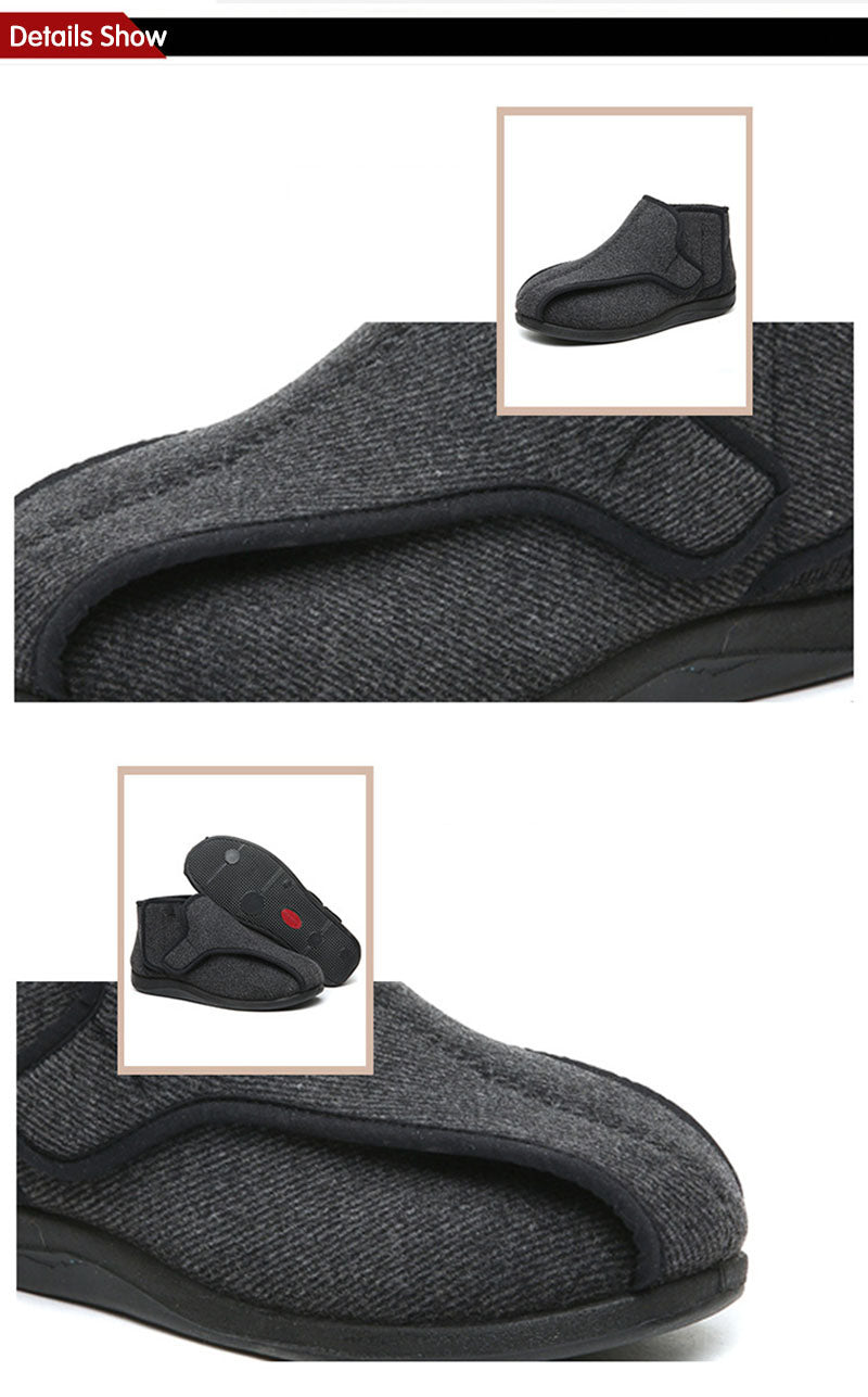 M-ICE GUARD Leicht an- und auszuziehende verstellbare extra breite Stiefel ohne Schnürung