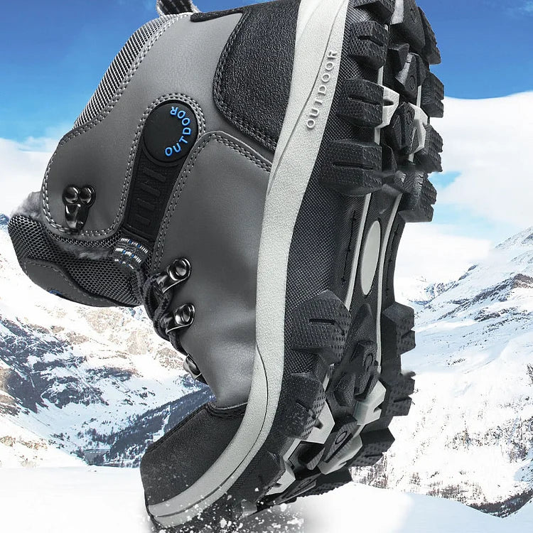 Orthopädische Herren Winter Outdoor Sports Schnürstiefel Wanderschneestiefel