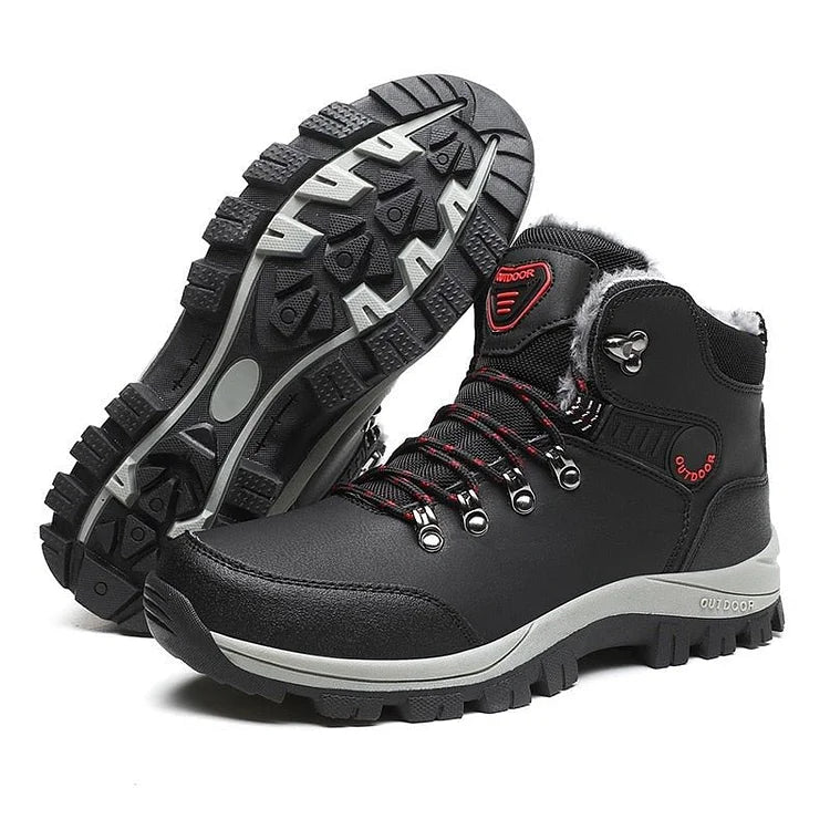 Orthopädische Herren Winter Outdoor Sports Schnürstiefel Wanderschneestiefel