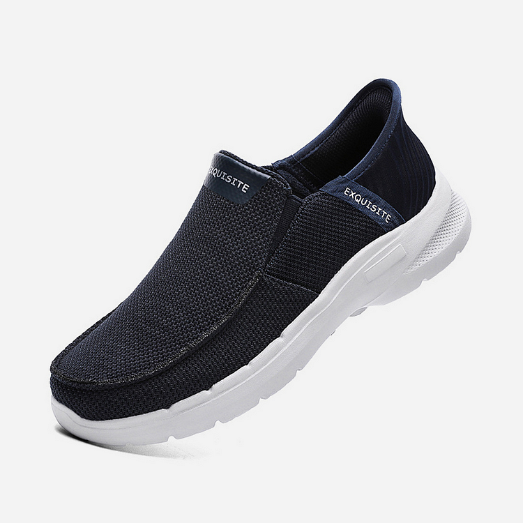 Step Ease Slip-On Wanderschuhe Canvas-Loafer