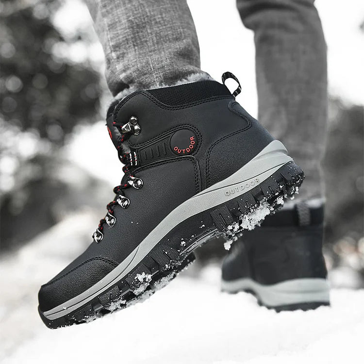 Orthopädische Herren Winter Outdoor Sports Schnürstiefel Wanderschneestiefel