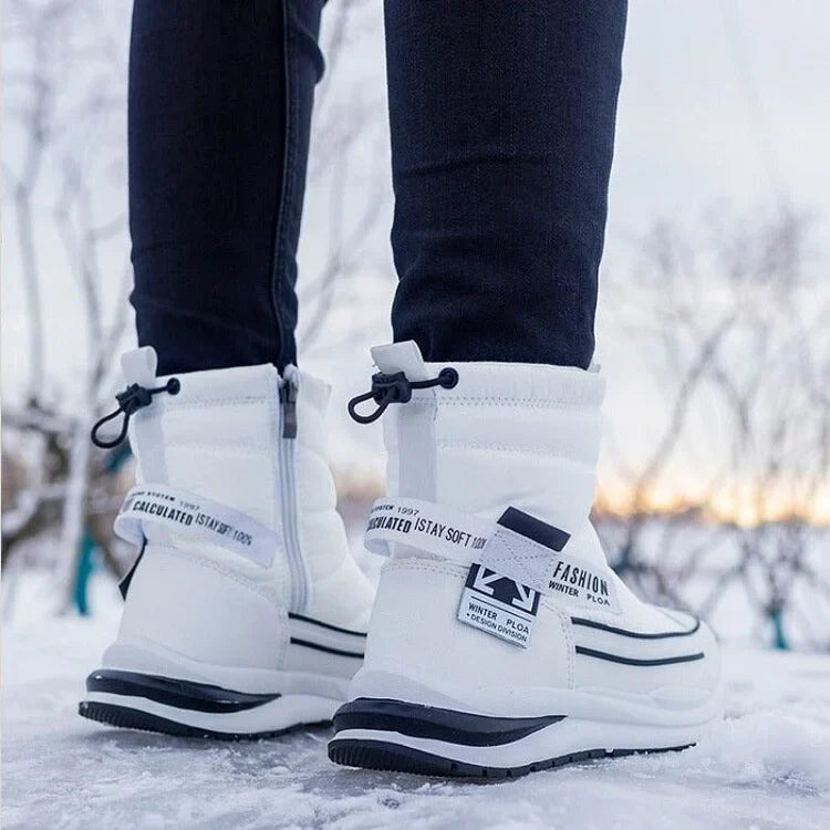 Footwearstorm Paar Orthopädische Stiefel Mehrfarbige warme Plüschschuhe