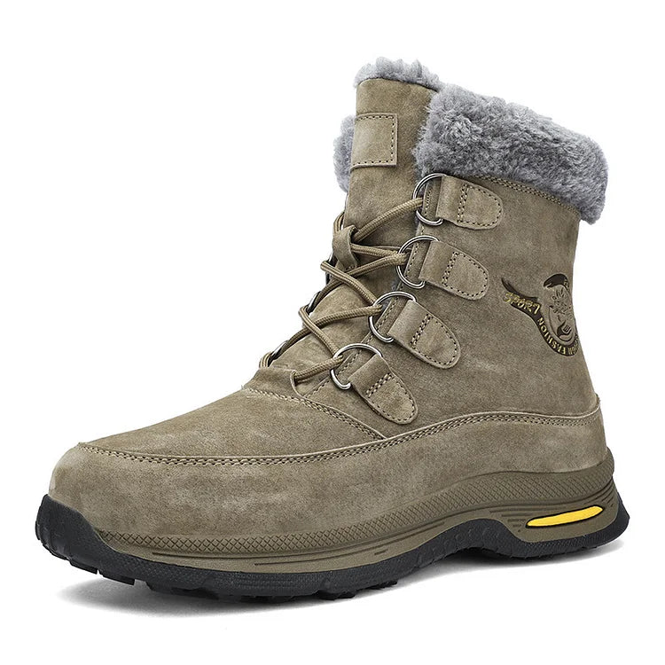 Herren-Schneestiefel warm wasserdicht rutschfest Wanderschuhe