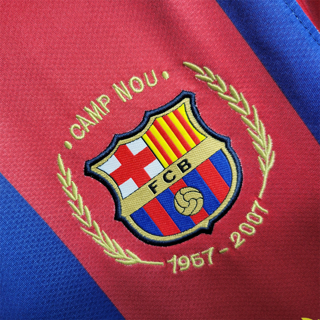 Barcelona Home Shirt 50th Camp Nou 2007/08