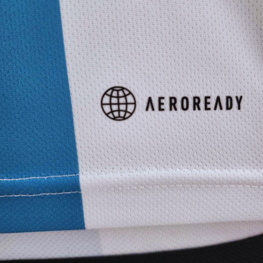 Messi Argentina Home Jersey 2022 World Cup Winners