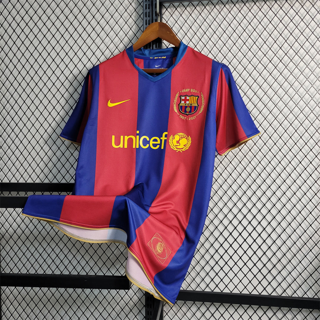 Barcelona Home Shirt 50th Camp Nou 2007/08