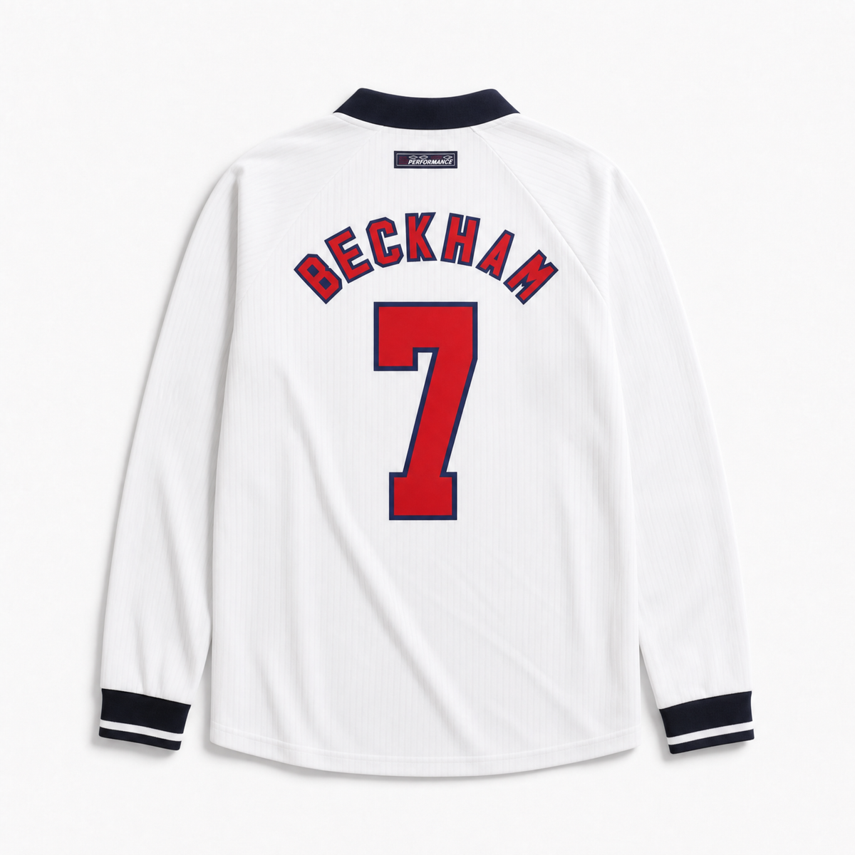 Beckham England Home Long Jersey 1998