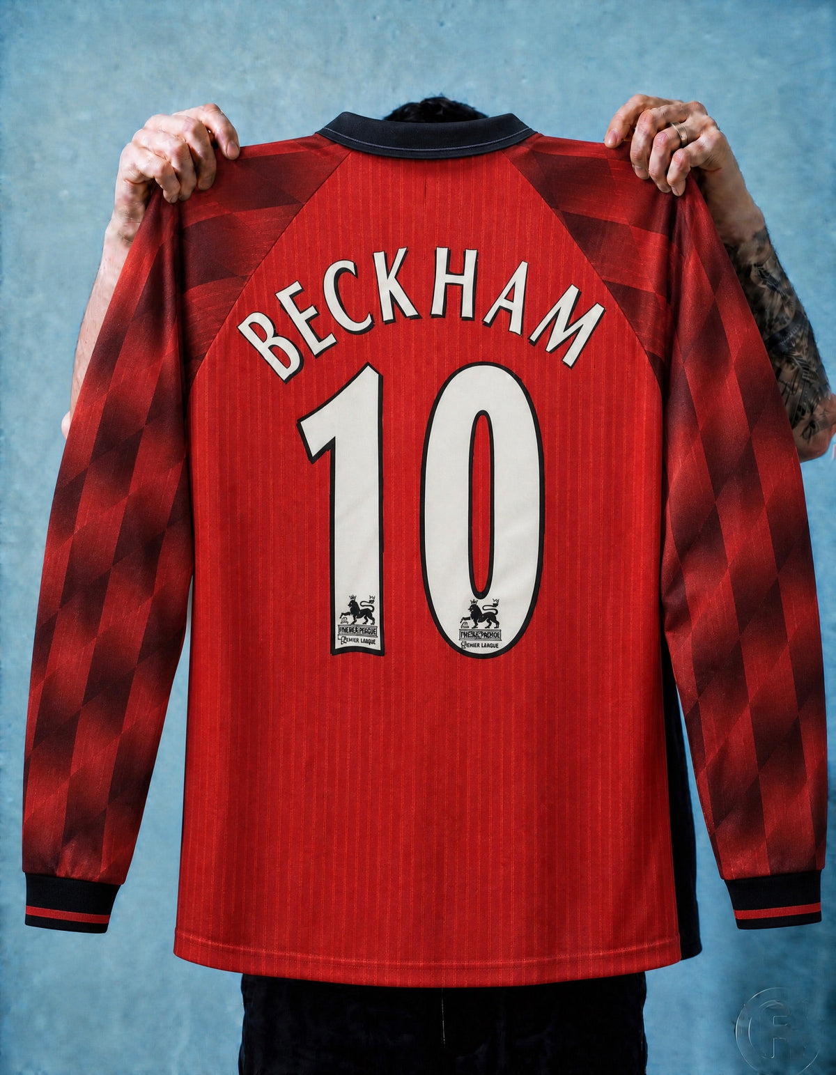 Beckham Man. United Long-Sleeve Home Jersey 1996/97