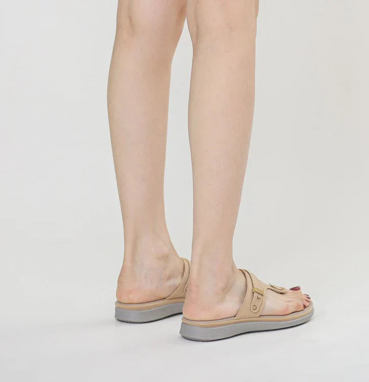 Orthopädische Flip Flops – OrthoDay Sintra - Schwarz