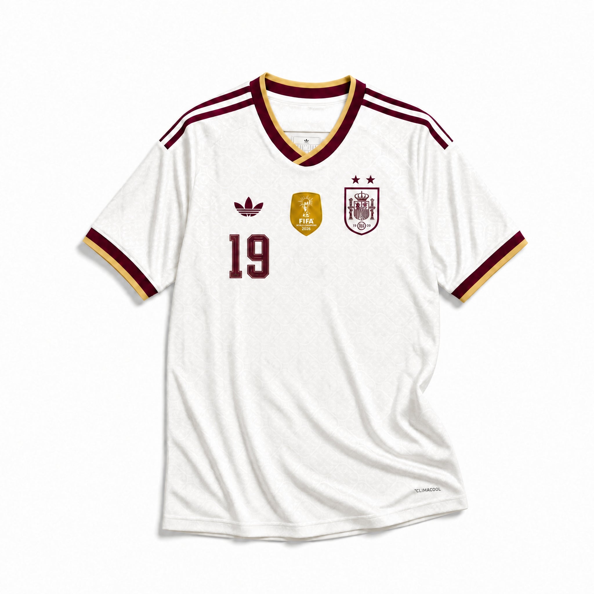 Jersey Lamine Yamal Spain Away 2026 World Cup Winner (2 Stars)