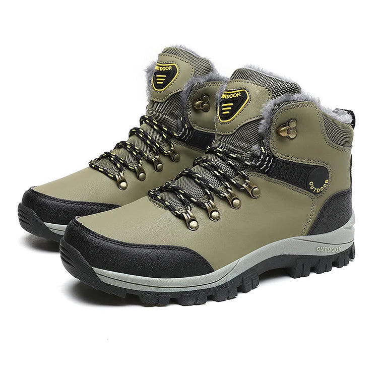 Orthopädische Herren Winter Outdoor Sports Schnürstiefel Wanderschneestiefel