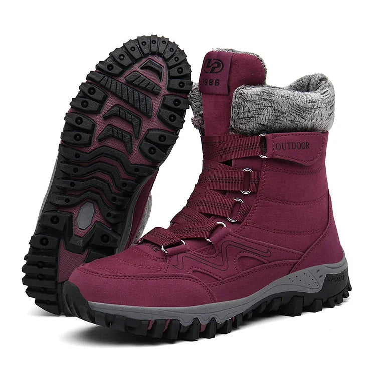 Orthopädische Winter Schnee Stiefeletten Warme Pelz Arch Support Frauen Schuhe