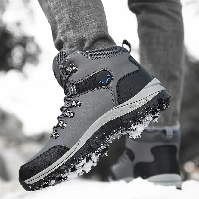 Orthopädische Herren Winter Outdoor Sports Schnürstiefel Wanderschneestiefel