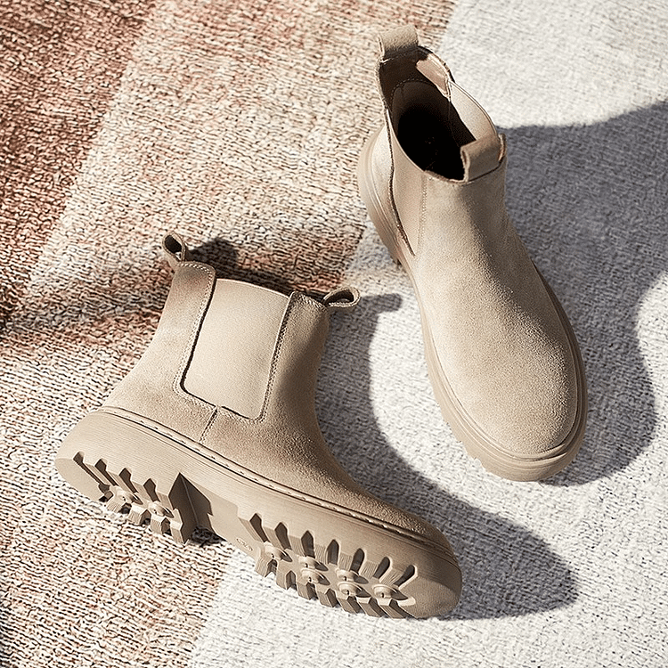 Orthopädische Stiefeletten für Damen mit dicker Sohle
