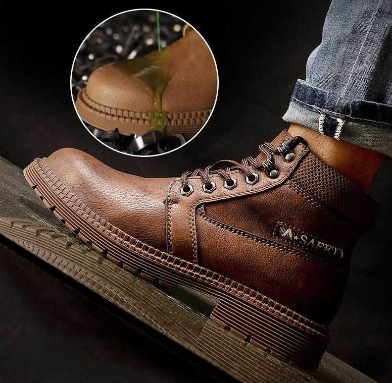 Schlag und durchtrittsichere Sicherheits und Schutzschuhe mit weicher Sohle