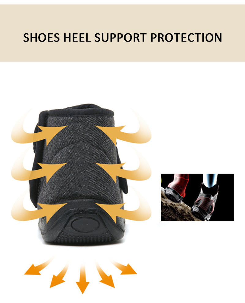 M-ICE GUARD Leicht an- und auszuziehende verstellbare extra breite Stiefel ohne Schnürung