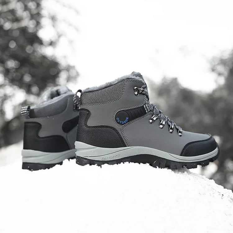 Orthopädische Herren Winter Outdoor Sports Schnürstiefel Wanderschneestiefel