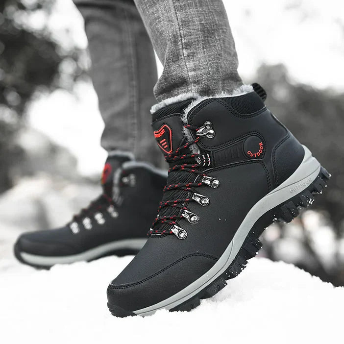 Orthopädische Herren Winter Outdoor Sports Schnürstiefel Wanderschneestiefel