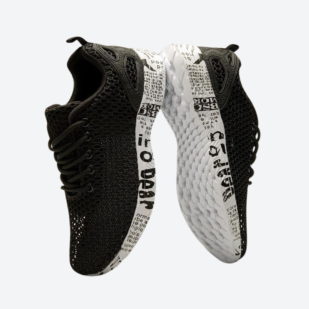 Wanderschuhe Slip-On leichte Mesh-Joggingschuhe Obermaterial aus Strick rutschfest atmungsaktiv Trainingsschuhe