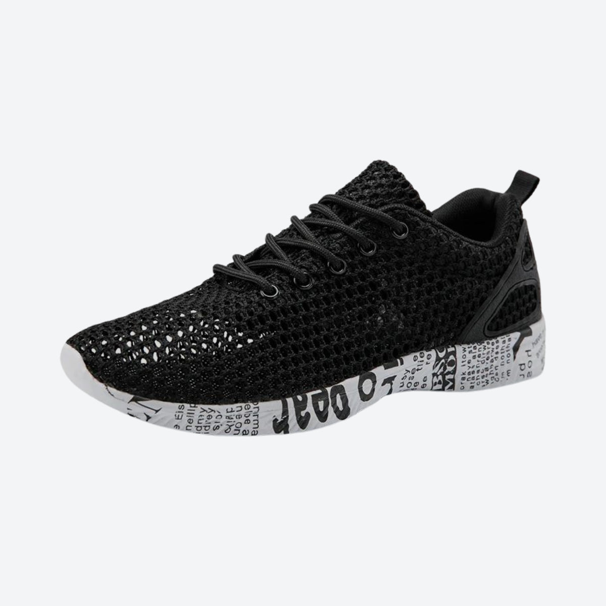Wanderschuhe Slip-On leichte Mesh-Joggingschuhe Obermaterial aus Strick rutschfest atmungsaktiv Trainingsschuhe