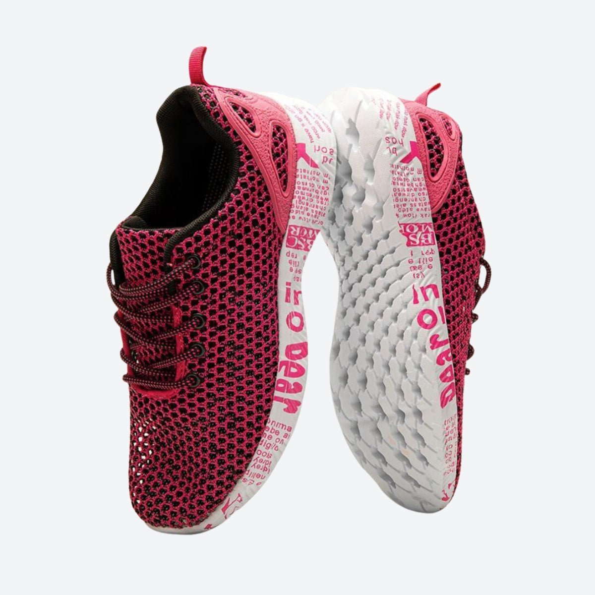 Wanderschuhe Slip-On leichte Mesh-Joggingschuhe Obermaterial aus Strick rutschfest atmungsaktiv Trainingsschuhe