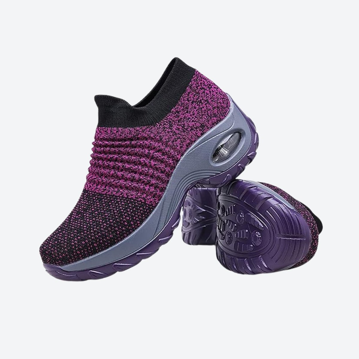 Damen Air Cushion Sport Laufschuhe Atmungsaktive Mesh Walking Slip-on Sneakers