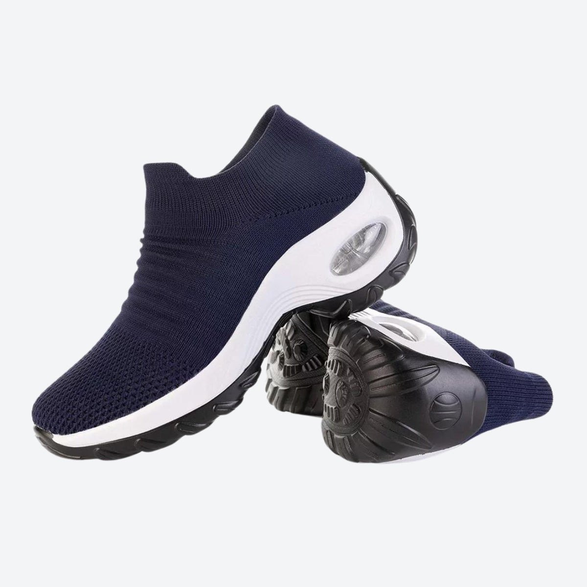 Damen Air Cushion Sport Laufschuhe Atmungsaktive Mesh Walking Slip-on Sneakers