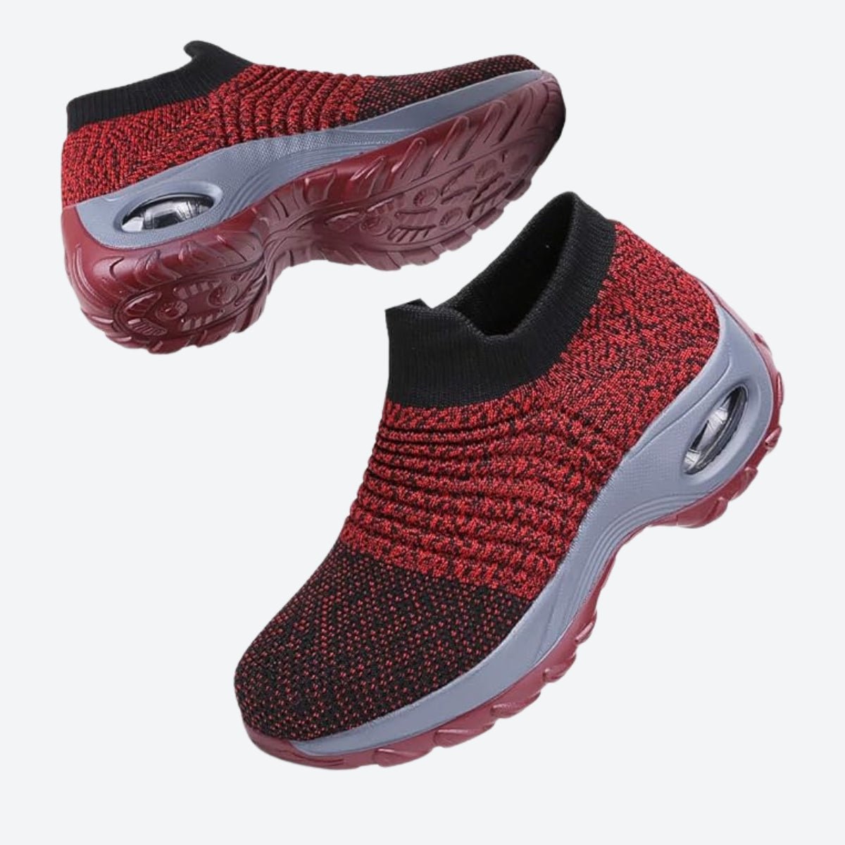 Damen Air Cushion Sport Laufschuhe Atmungsaktive Mesh Walking Slip-on Sneakers