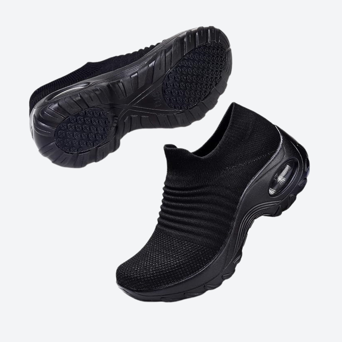 Damen Air Cushion Sport Laufschuhe Atmungsaktive Mesh Walking Slip-on Sneakers