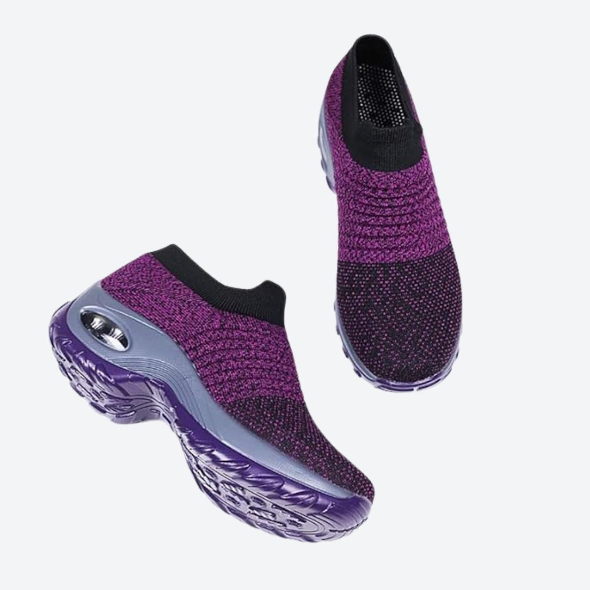 Damen Air Cushion Sport Laufschuhe Atmungsaktive Mesh Walking Slip-on Sneakers