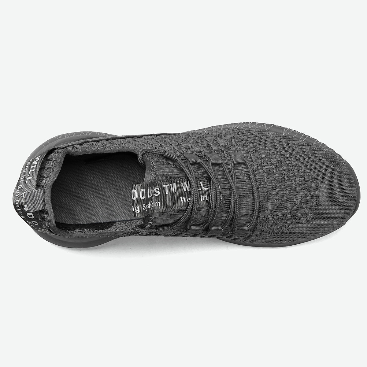 Lopsie Schwarze Tennisschuhe für Damen Wanderschuhe sportliche Sneakers leichte Laufschuhe