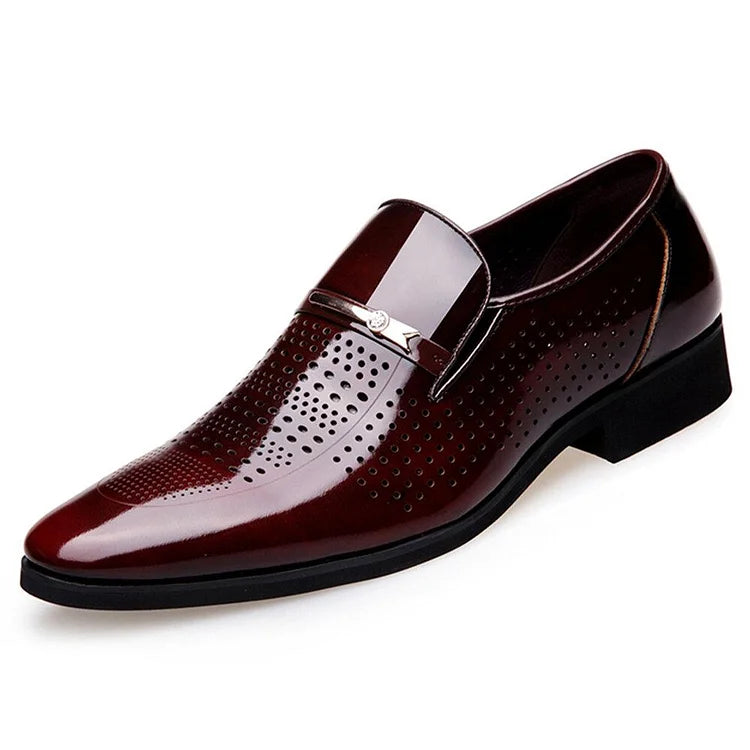 Herren Mikrofaser Leder Loch Atmungsaktive Freizeitschuhe für formelle Anlässe