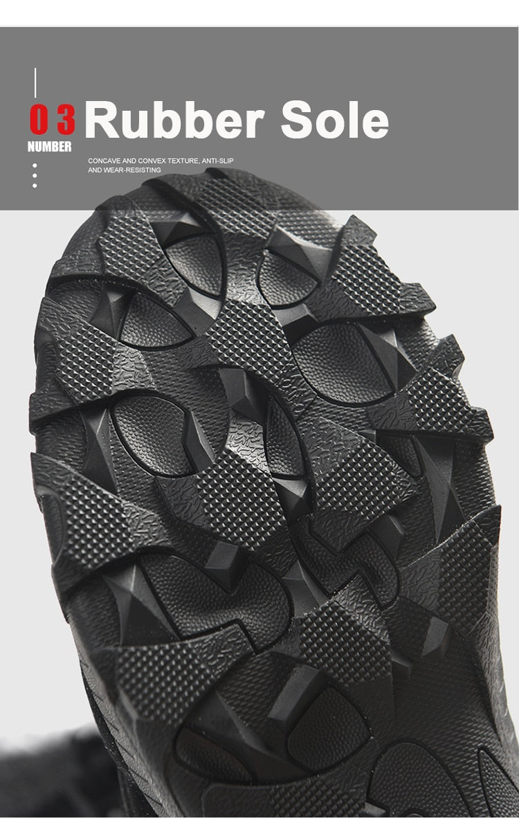 Herren Winterstiefel mit Fell bis zur Mitte der Wade