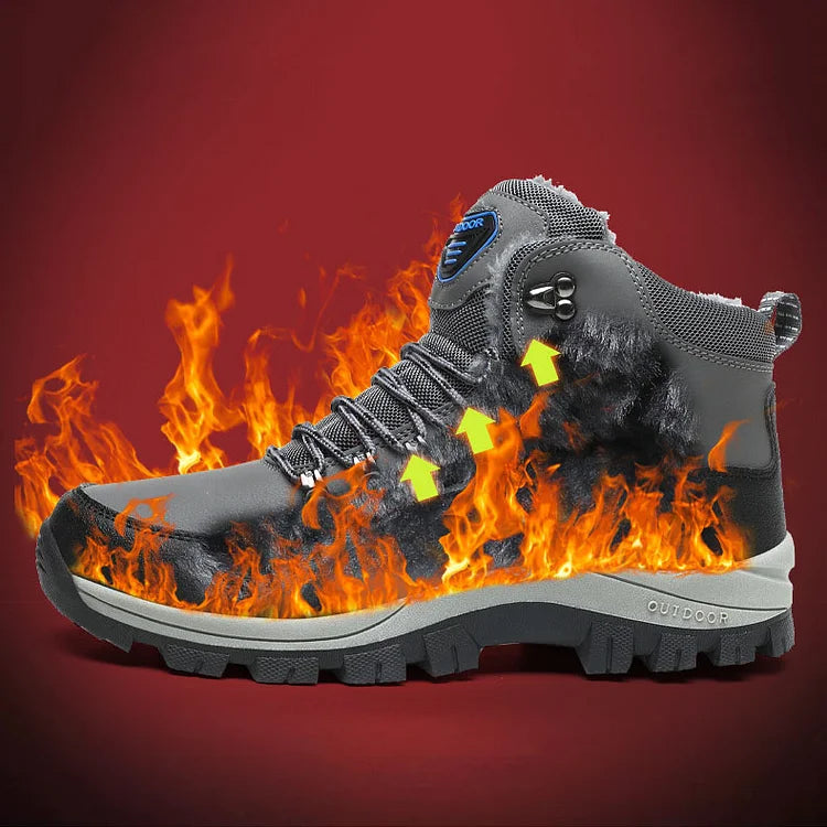 Orthopädische Herren Winter Outdoor Sports Schnürstiefel Wanderschneestiefel