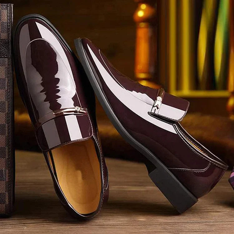 Herren Mikrofaser Leder Loch Atmungsaktive Freizeitschuhe für formelle Anlässe