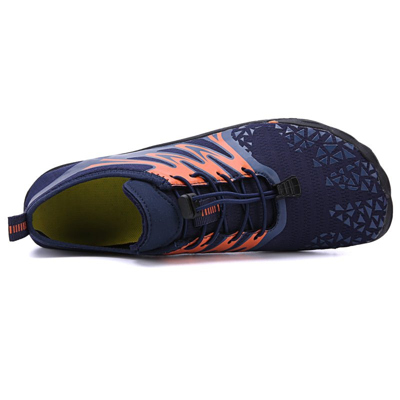 Blau-orange Universal-Barfuß-Orthopädieschuhe mit rutschfester Sohle