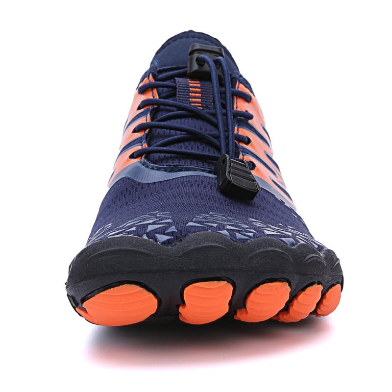 Blau-orange Universal-Barfuß-Orthopädieschuhe mit rutschfester Sohle