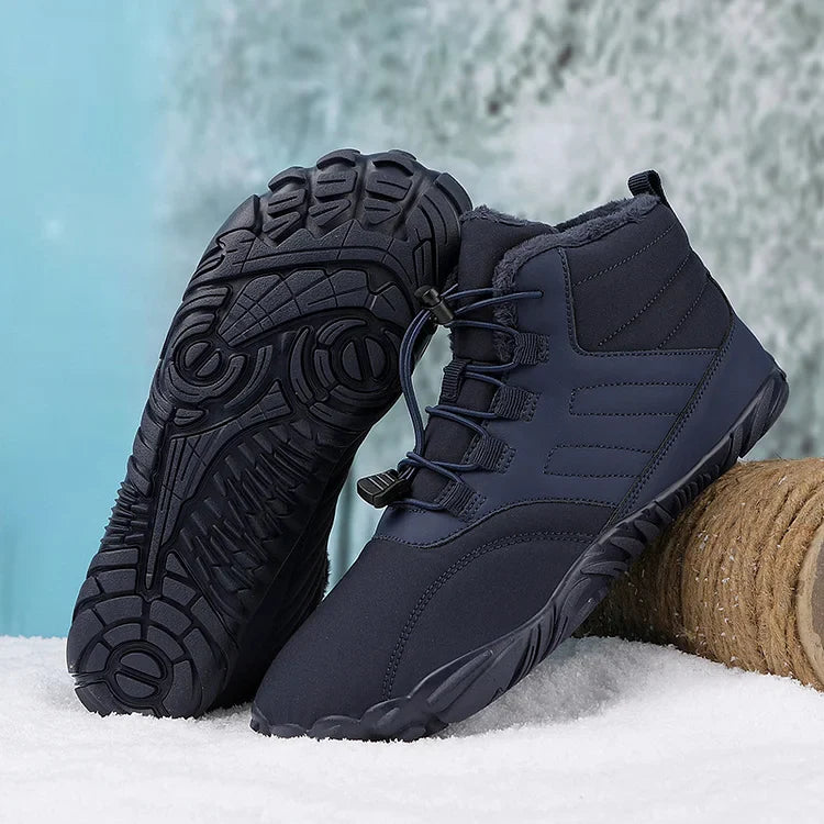 Winter Plüsch Warm Wasserdicht Anti-Rutsch Barfuß Schuhe Outdoor Wandern Sneakers