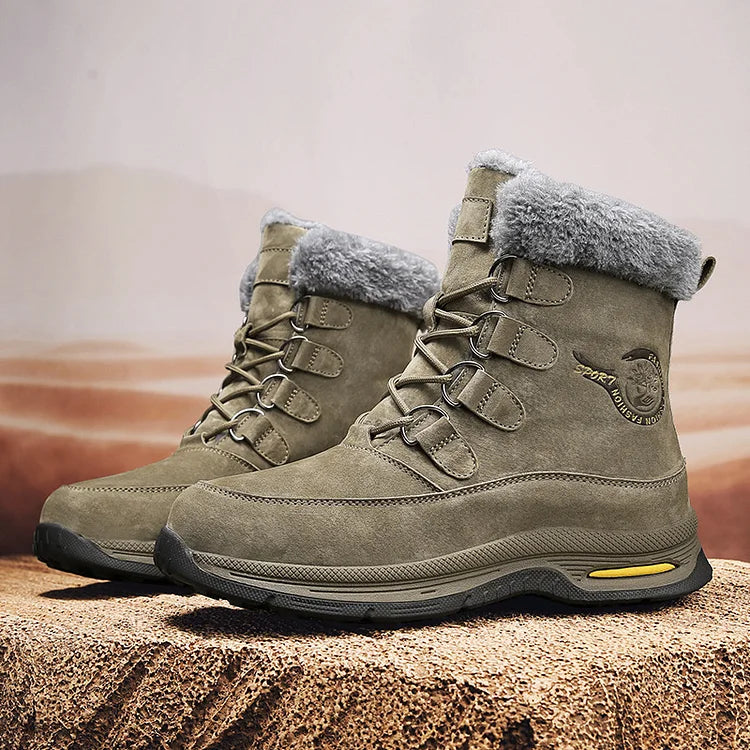 Herren-Schneestiefel warm wasserdicht rutschfest Wanderschuhe
