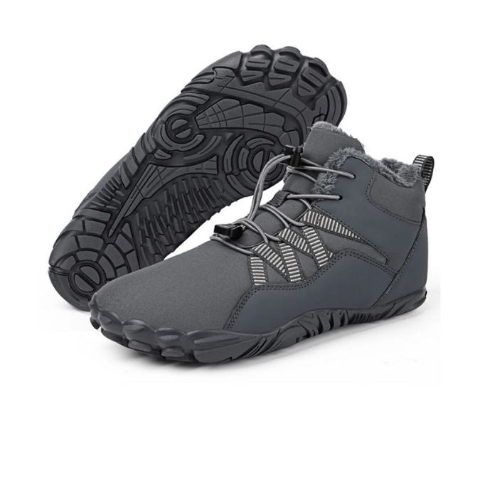 Rutschfeste & universelle Barfuß-Orthopädie-Schuhe für den Winter - Grau
