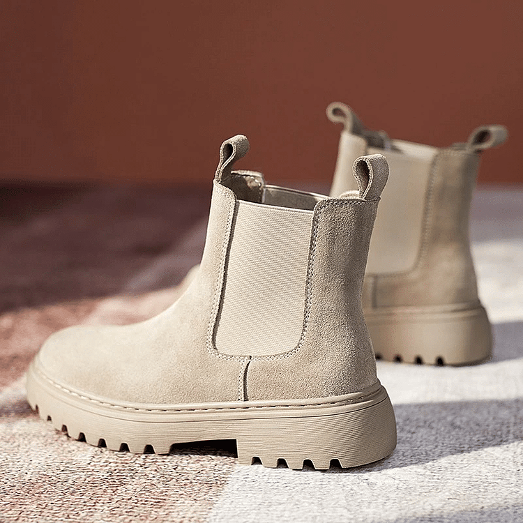 Orthopädische Stiefeletten für Damen mit dicker Sohle