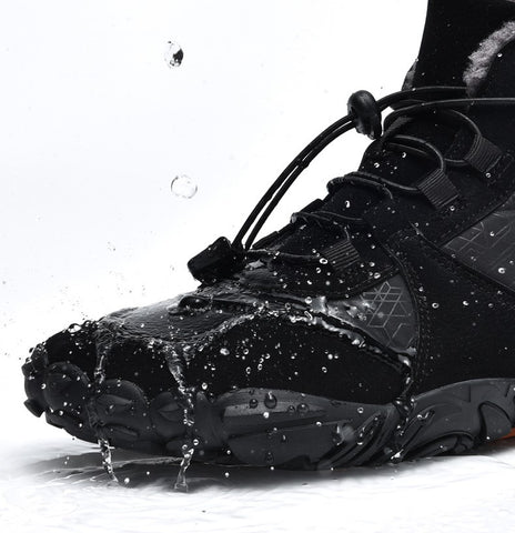 Barfußschuhe Winter wasserdichte Trailrunning-Schuhe warm gefütterte Winterschuhe