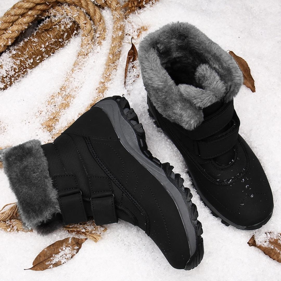 Wasserdichte Outdoor-Wanderstiefel für Damen mit Plüschkragen