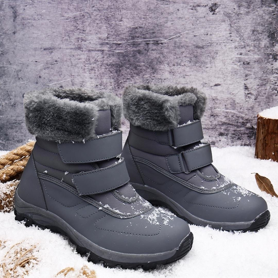 Wasserdichte Outdoor-Wanderstiefel für Damen mit Plüschkragen