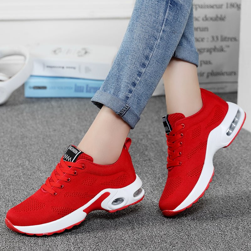 Orthopädische Laufschuhe Cushion Go - Rot