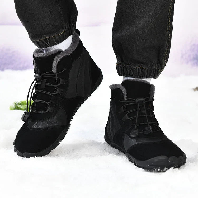 Winter-Barfußschuhe mit rutschfester Sohle – Warm & robust