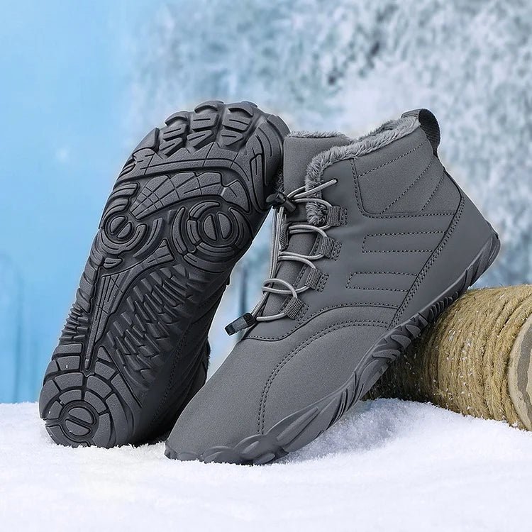 Winter Plüsch Warm Wasserdicht Anti-Rutsch Barfuß Schuhe Outdoor Wandern Sneakers