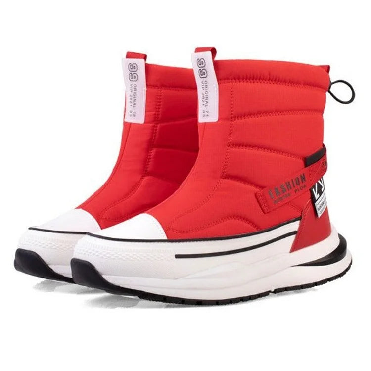 Footwearstorm Paar Orthopädische Stiefel Mehrfarbige warme Plüschschuhe