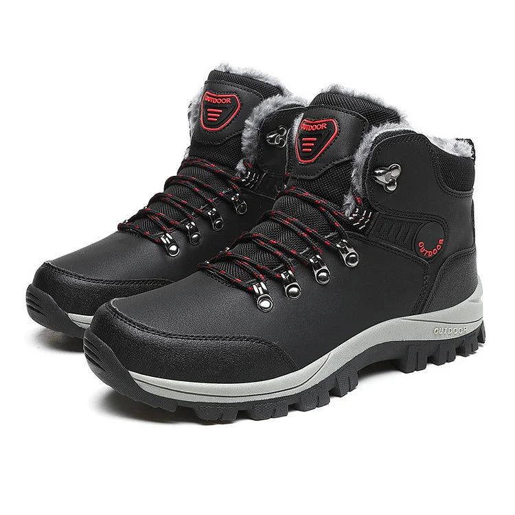 Orthopädische Herren Winter Outdoor Sports Schnürstiefel Wanderschneestiefel